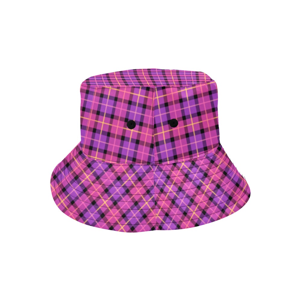 Plaid All Over Print Bucket Hat