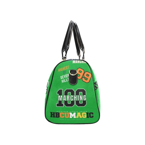 Jeff's HBCU Duffle Bag Green New Waterproof Travel Bag/Large (Model 1639)