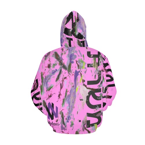 Servant Men Color Blast p Hoodie Pink All Over Print Hoodie for Men (USA Size) (Model H13)