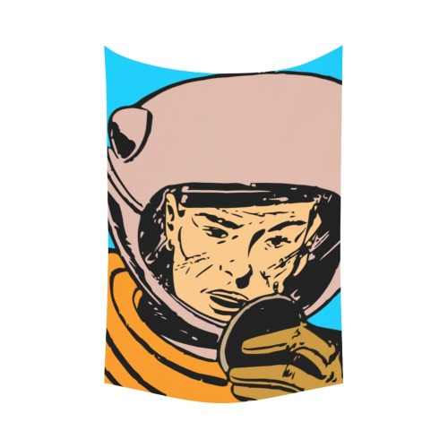 astronaut Polyester Peach Skin Wall Tapestry 60"x 90"