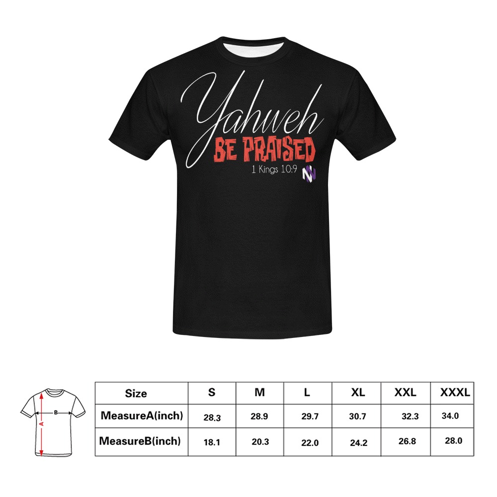 yahweh BE tee men hgher All Over Print T-Shirt for Men (USA Size) (Model T40)