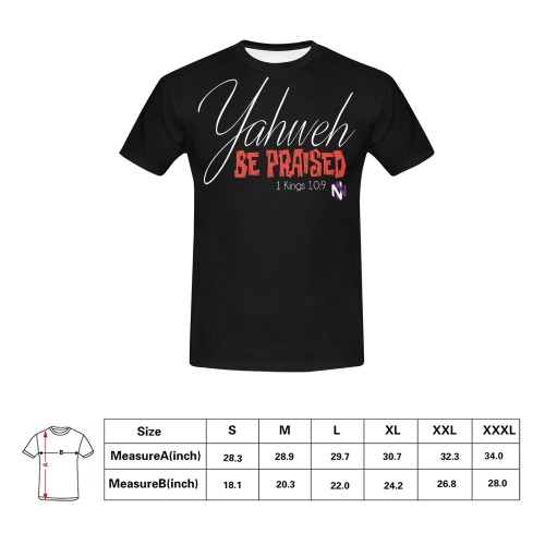 yahweh BE tee men hgher All Over Print T-Shirt for Men (USA Size) (Model T40)