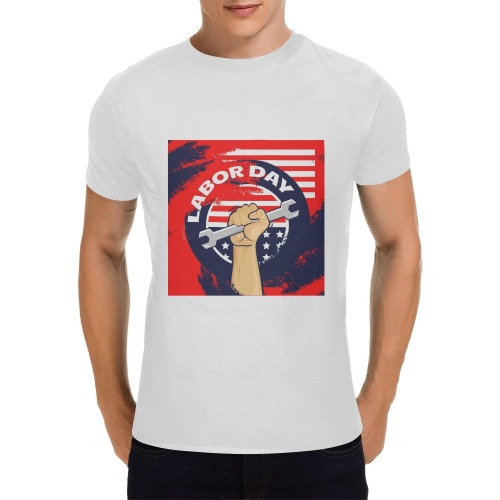 Happy Labor Day Men's T-Shirt in USA Size (Front Printing Only)