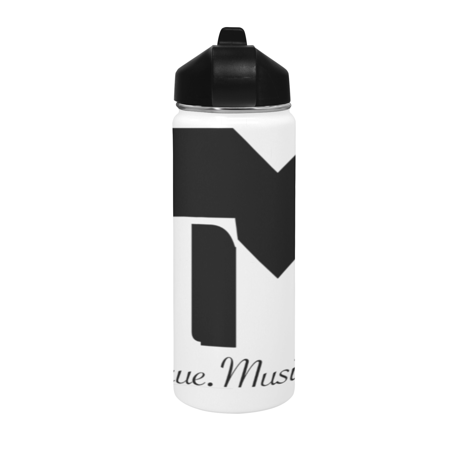 true music talent Insulated Water Bottle with Straw Lid (18 oz)