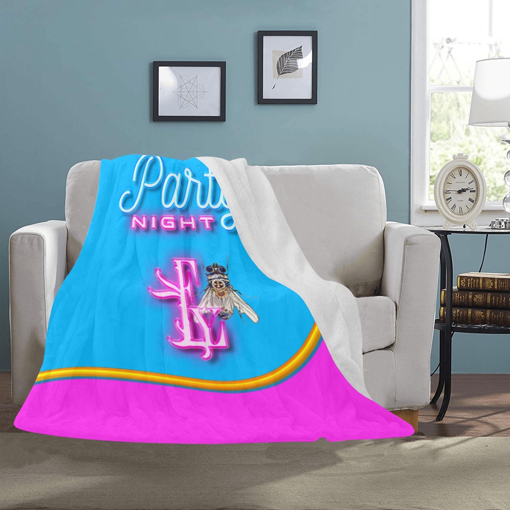 PARTY NIGHT Collectable Fly Ultra-Soft Micro Fleece Blanket 50"x60"