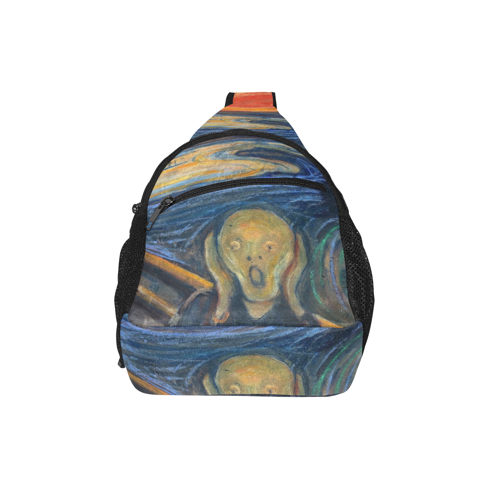 Edvard Munch-The scream All Over Print Chest Bag (Model 1719)