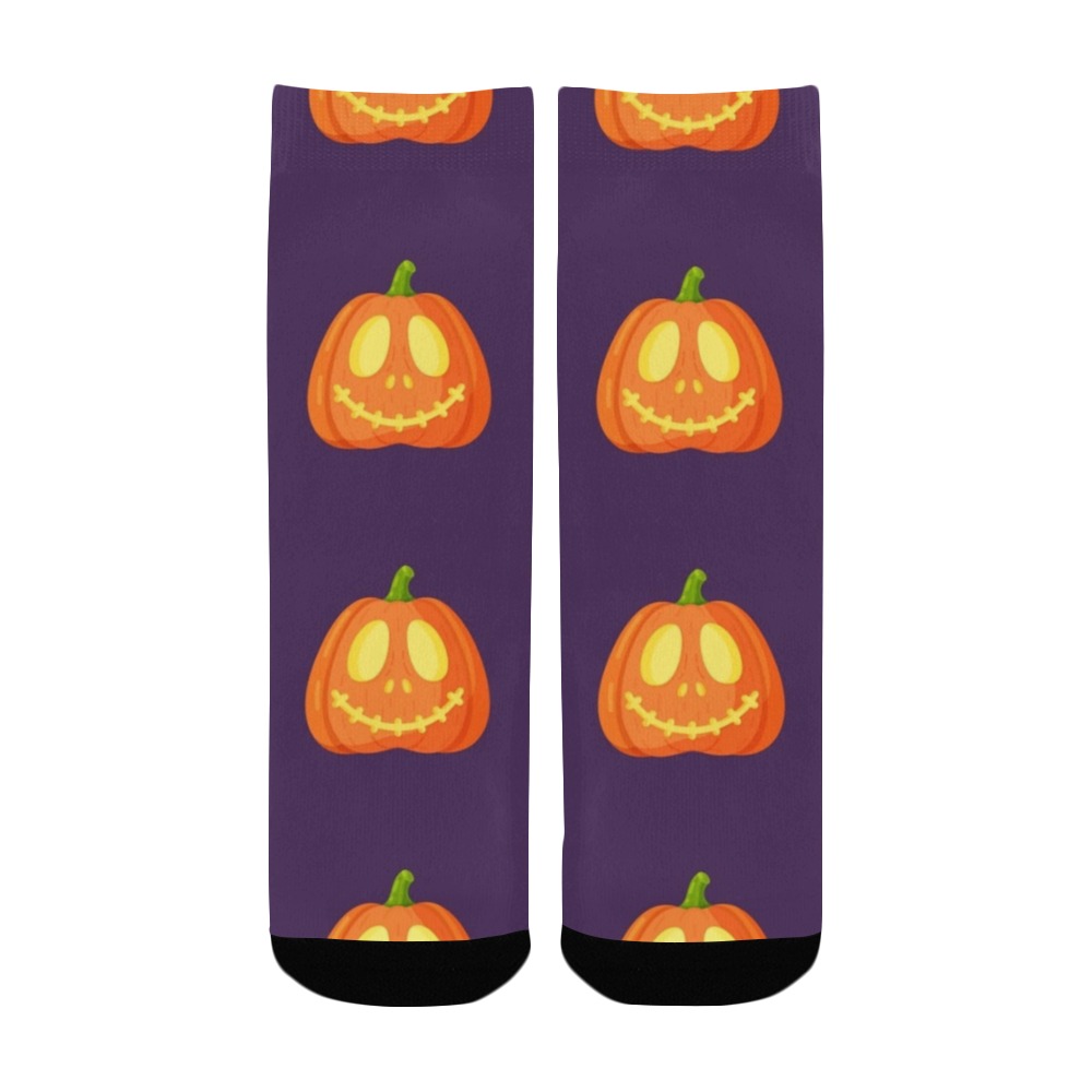 Halloween Pumpkin Socks for Kids Kids' Custom Socks