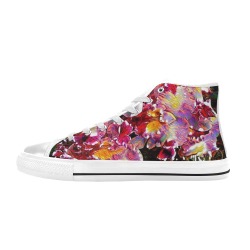 the entanglement of desire 9 Women's Classic High Top Canvas Shoes (Model 017)