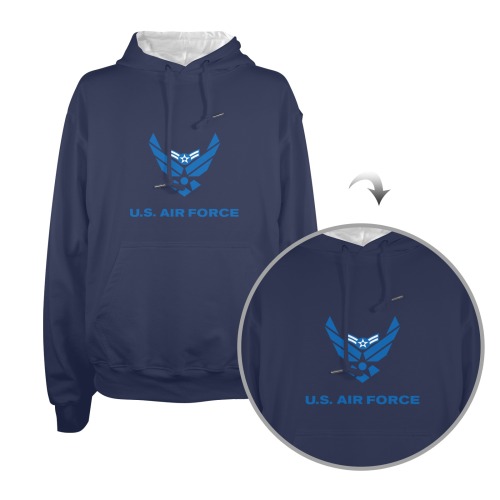 USAF Airman First Class Men's Glow in the Dark Hoodie (Front Printing)