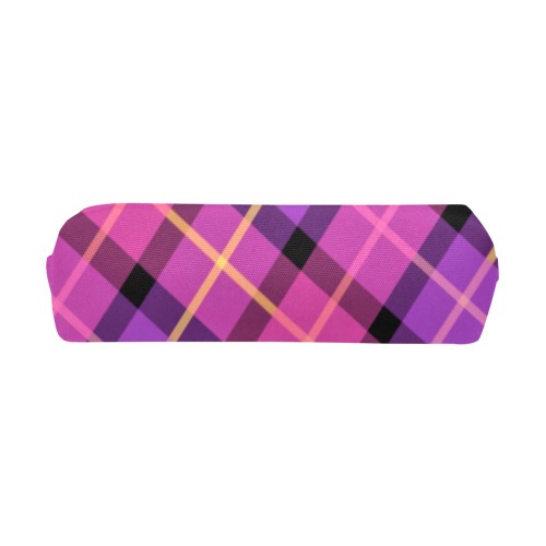 Plaid in Pink and Purple Pencil Pouch/Small (Model 1681)