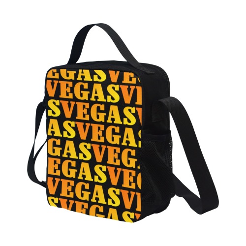 Golden Las VEGAS All Over Print Crossbody Lunch Bag for Kids (Model 1722)