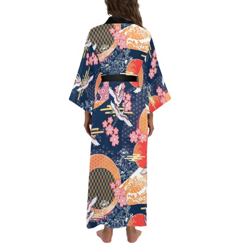 CRANE MOON Long Kimono Robe