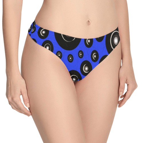 CogIIblue Women's All Over Print Thongs (Model L30)