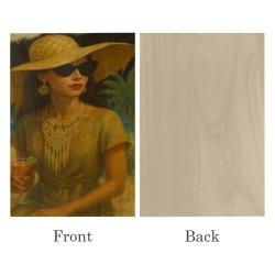 Golden Breeze Wood Print 8"x12"