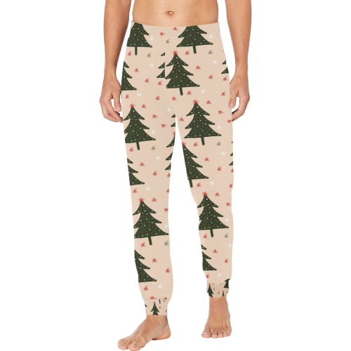 Green Trees Men's Pajama Trousers with Custom Cuff
