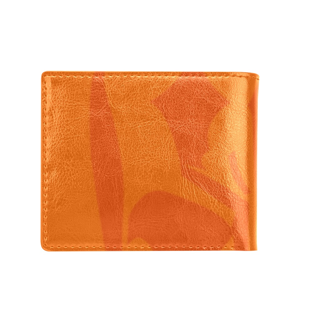 StarWarsUniverse Logo - Yenne (Tawny) D54200 Persimmon DE5C00 Bifold Wallet with Coin Pocket (Model 1706)
