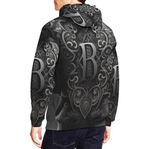 barrysambw-2 All Over Print Hoodie for Men (USA Size) (Model H13)