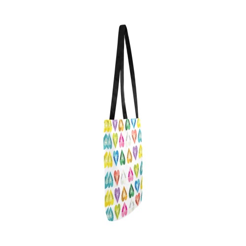 Colorful hearts pattern Reusable Shopping Bag Model 1660 (Two sides)