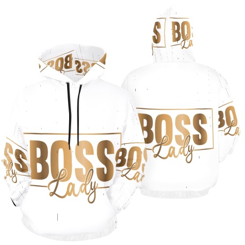 Boss lady All Over Print Hoodie for Men (USA Size) (Model H13)