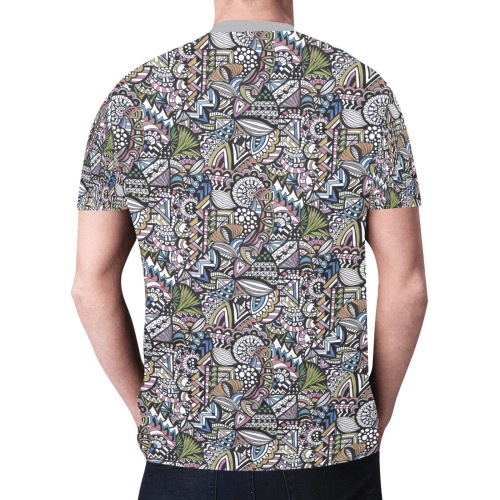 Mind Meld - Color New All Over Print T-shirt for Men (Model T45)