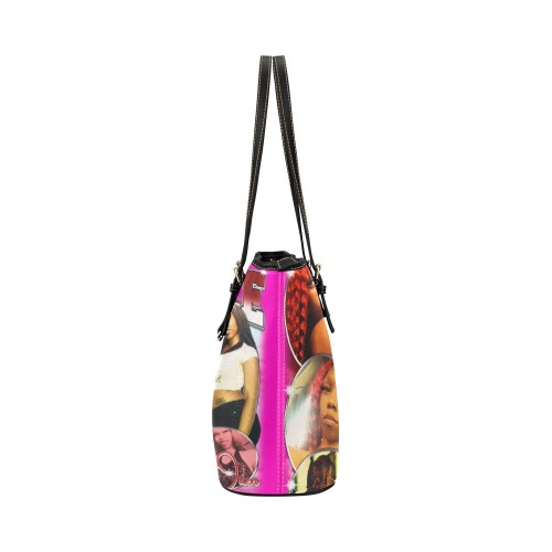 Trouble in Paradise Leather Tote Bag/Large (Model 1651)