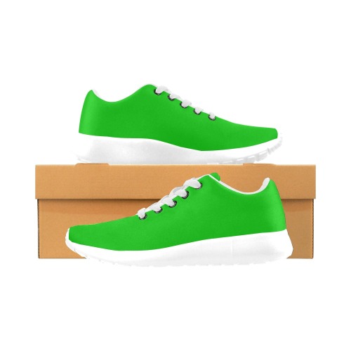 Merry Christmas Green Solid Color Men’s Running Shoes (Model 020)