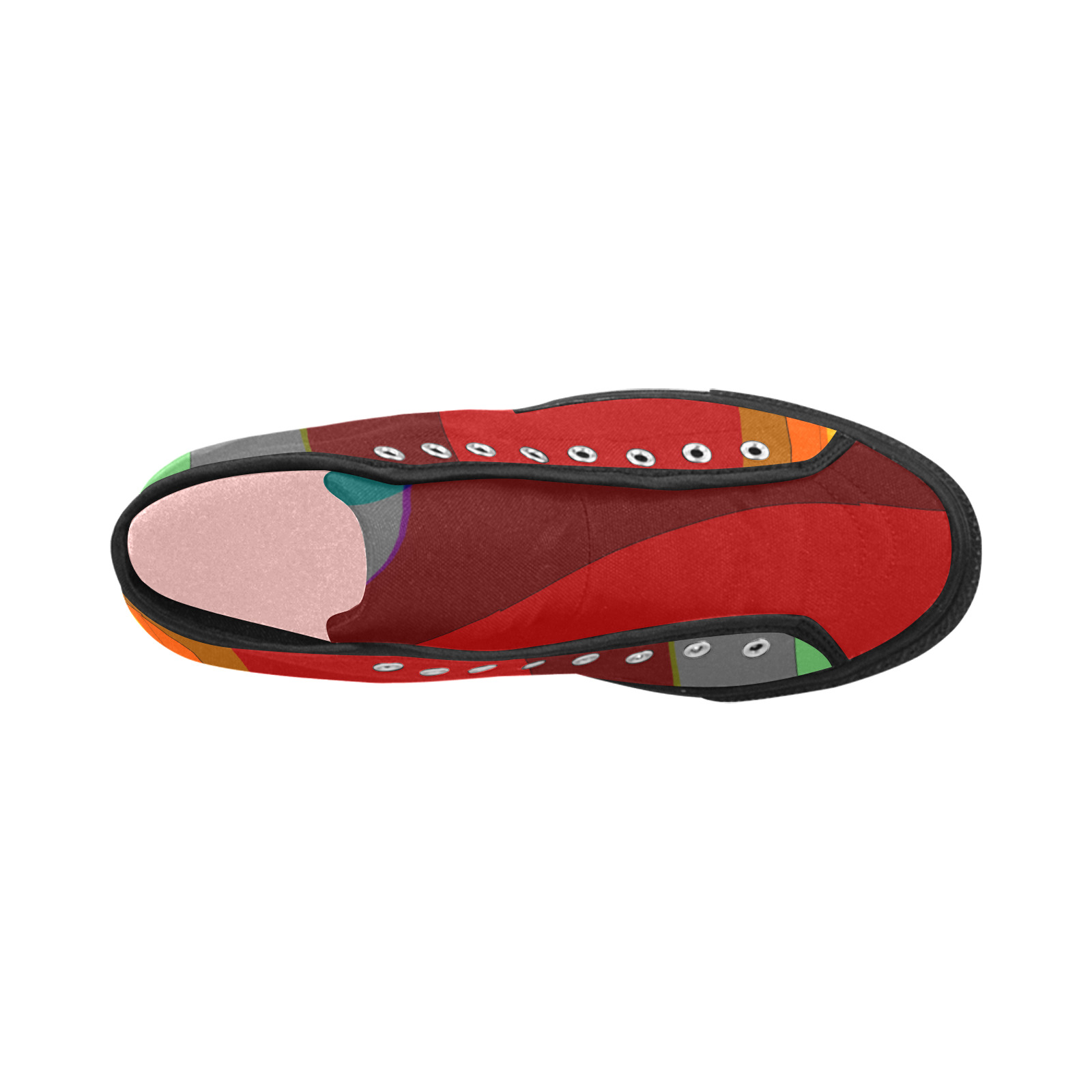 Colorful Abstract 118 Vancouver H Women's Canvas Shoes (1013-1)