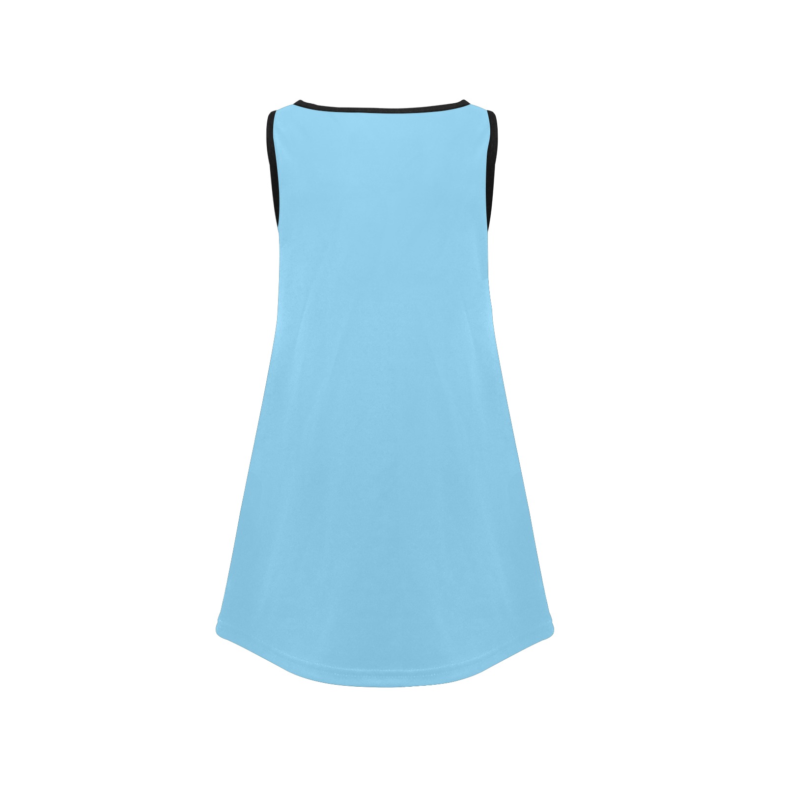 color baby blue Girls' Sleeveless Dress (Model D58)