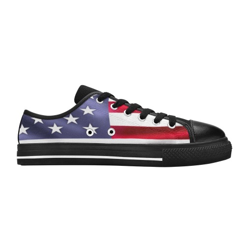 American_Flag chuckT's Women's Classic Canvas Shoes (Model 018)