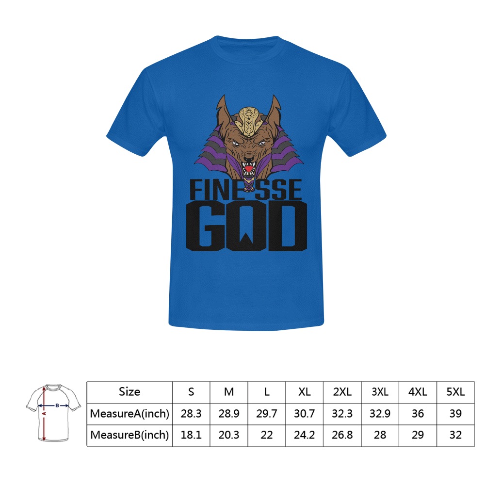 Finesse God Men's T-Shirt in USA Size (Front Printing Only)