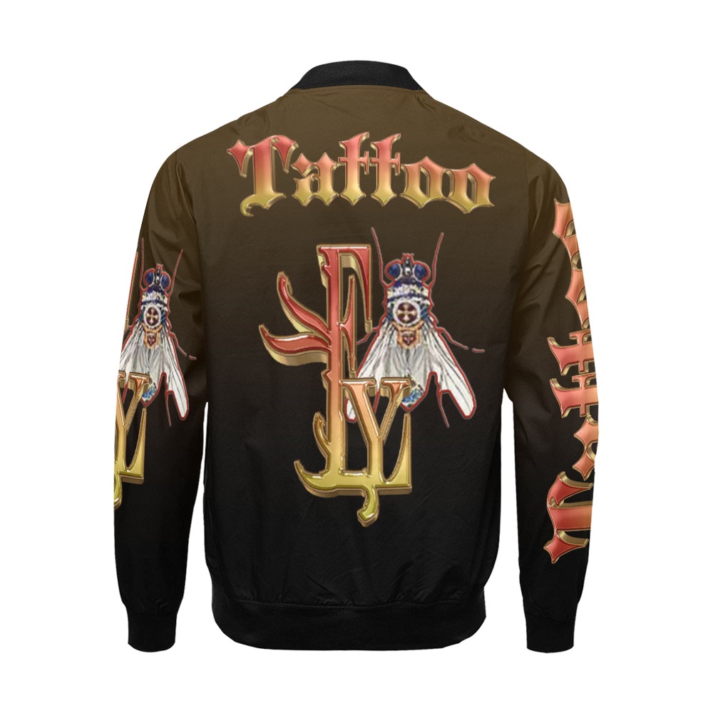 Tattoo Collectable Fly All Over Print Bomber Jacket for Men (Model H19)