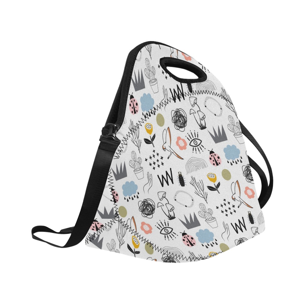 Doodle Neoprene Lunch Bag/Large (Model 1669)