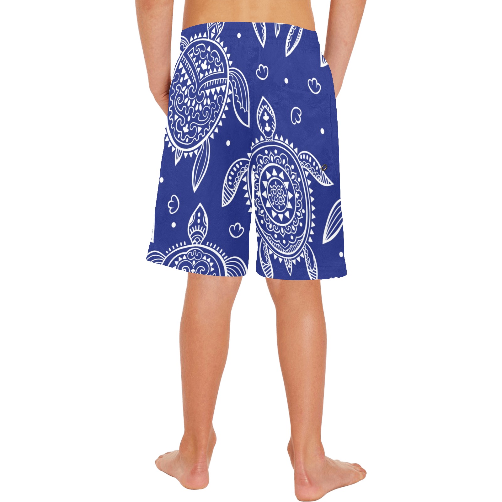 Tribal turtle Boys' Casual Beach Shorts (Model L52)