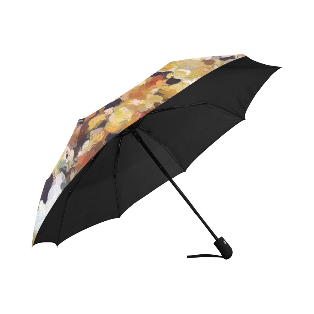 Autumn Oil Abstract Anti-UV Auto-Foldable Umbrella (U09)