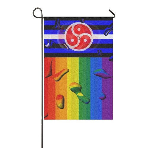 BDSM Pride Flag Pop Art by Nico Bielow Garden Flag 12‘’x18‘’(Twin Sides)