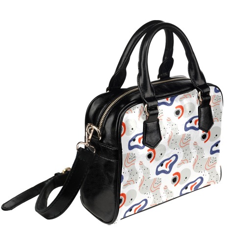 Elegant Abstract Mid Century Pattern Shoulder Handbag (Model 1634)