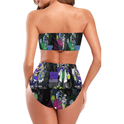 wwcfam Chest Wrap Bikini Swimsuit (Model S36)