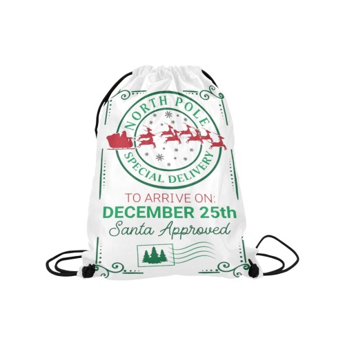 Santa Gift Sack One Medium Drawstring Bag Model 1604 (Twin Sides) 13.8"(W) * 18.1"(H)