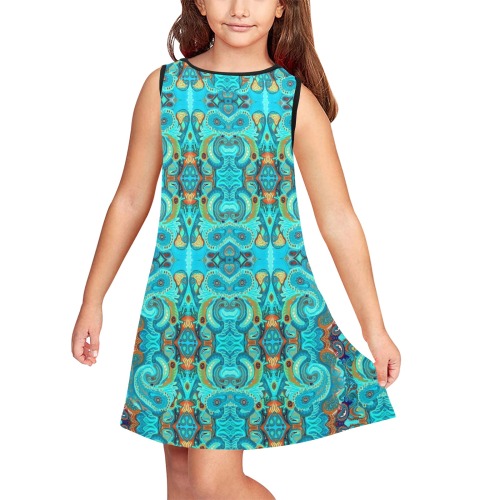 kids2 Girls' Sleeveless Dress (Model D58)