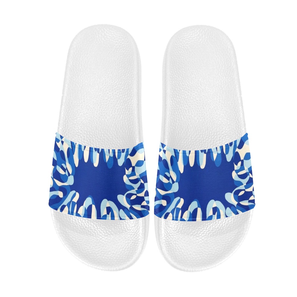 Santorini White Women's Slide Sandals (Model 057)