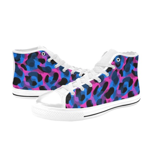 Colorful Animal Print, Camo High tops High Top Canvas Shoes for Kid (Model 017)