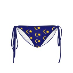 Malaysian Flag Icons Custom Bikini Swimsuit Bottom