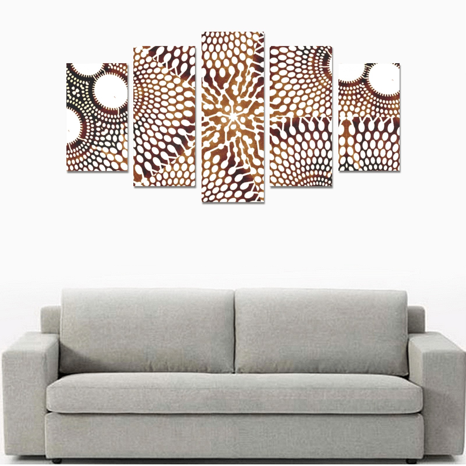 AFRICAN PRINT PATTERN 4 Canvas Print Sets A (No Frame)