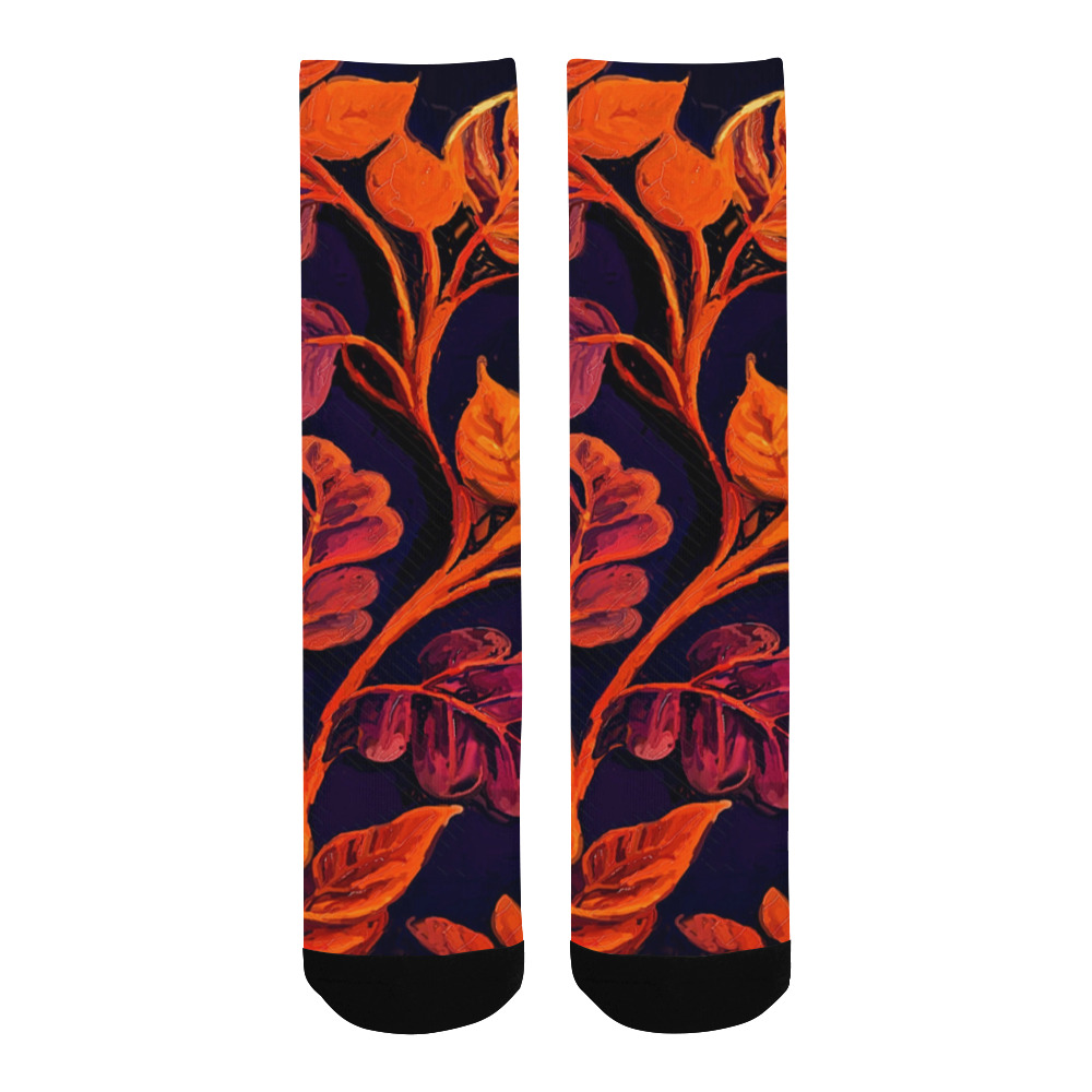 flowers botanic art (10) socks Men's Custom Socks