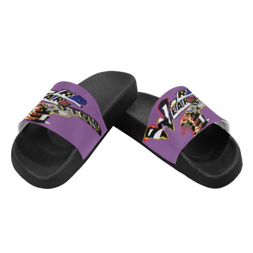 WD.WR.LOGO.PURP Men's Slide Sandals (Model 057)
