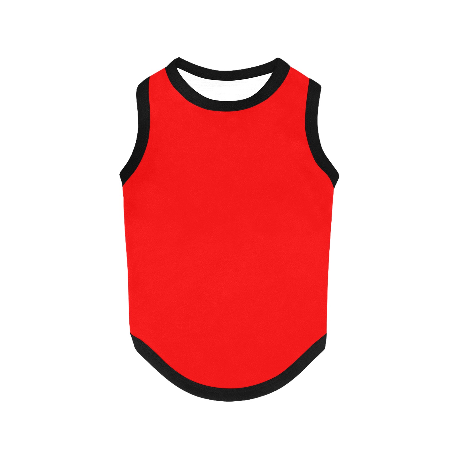 Merry Christmas Red Solid Color All Over Print Pet Tank Top