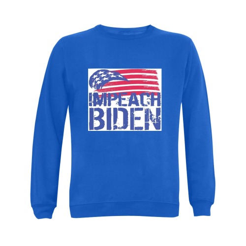 Impeach Biden Gildan Crewneck Sweatshirt(NEW) (Model H01)