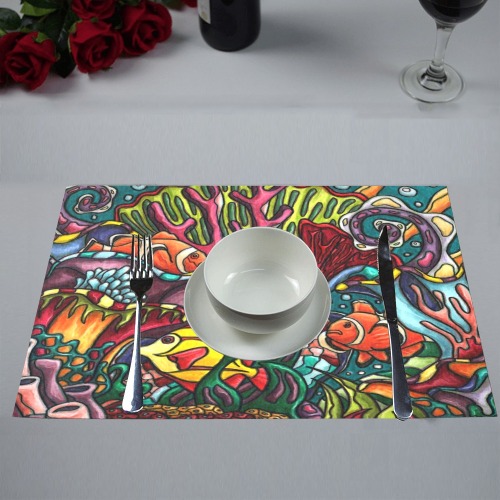 Coral reef Placemat 12’’ x 18’’ (Set of 4)