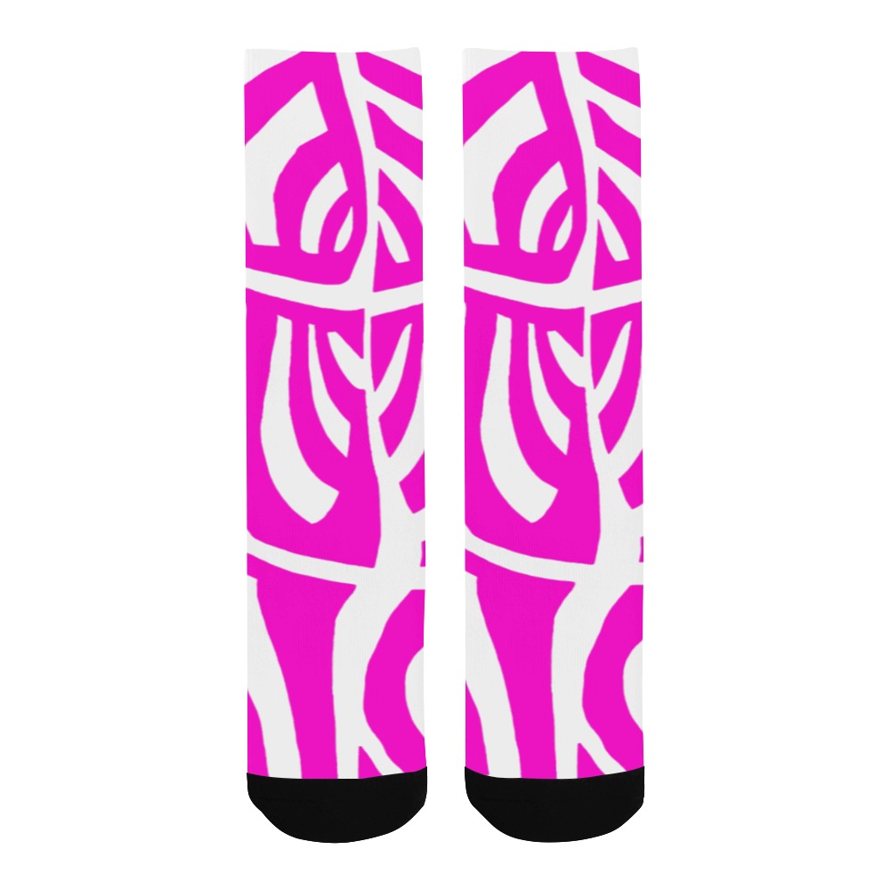 aaa pink Men's Custom Socks