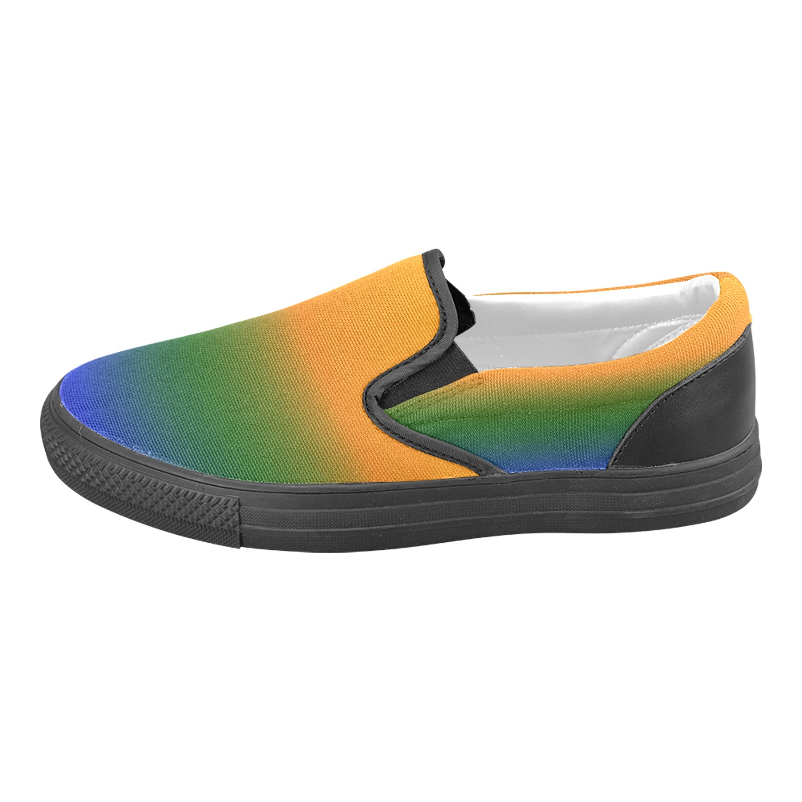 slice of YGB Men's Unusual Slip-on Canvas Shoes (Model 019)